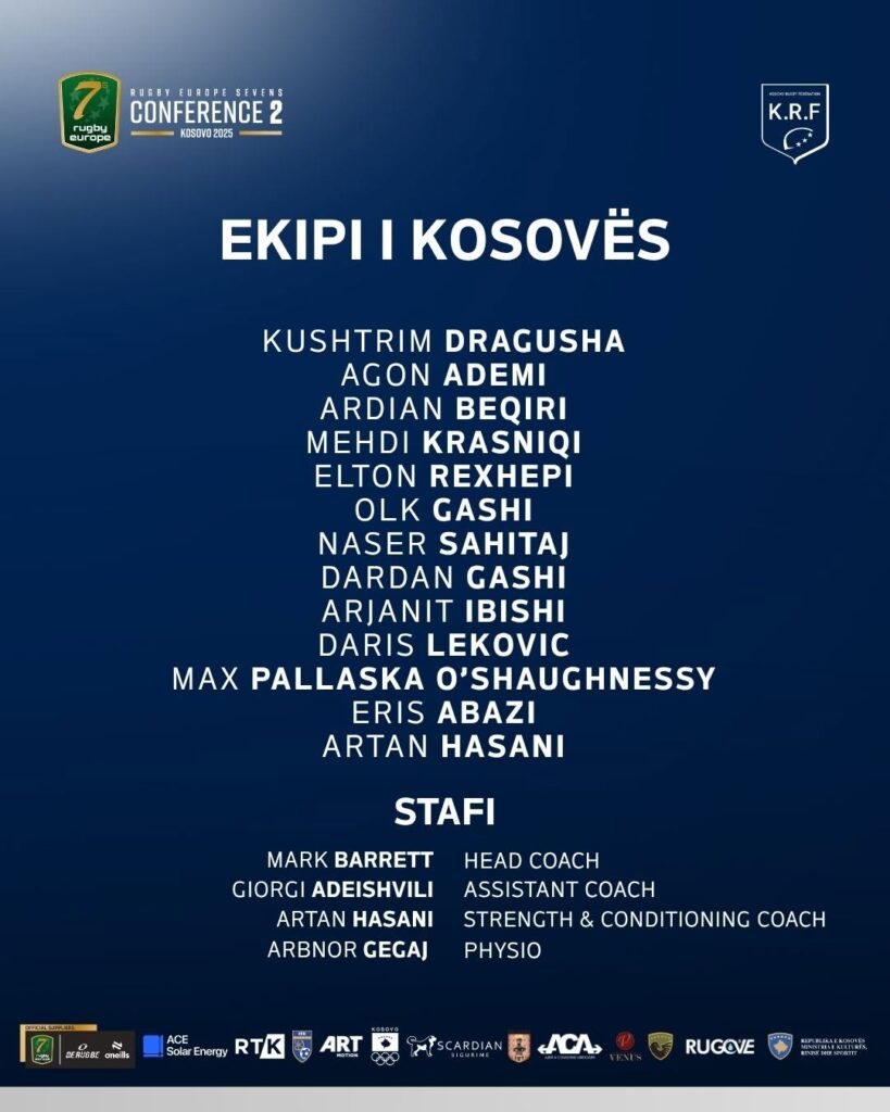 Prezantohet ekipi i Kosovës për Rugby Europe Sevens Men Conference 2
