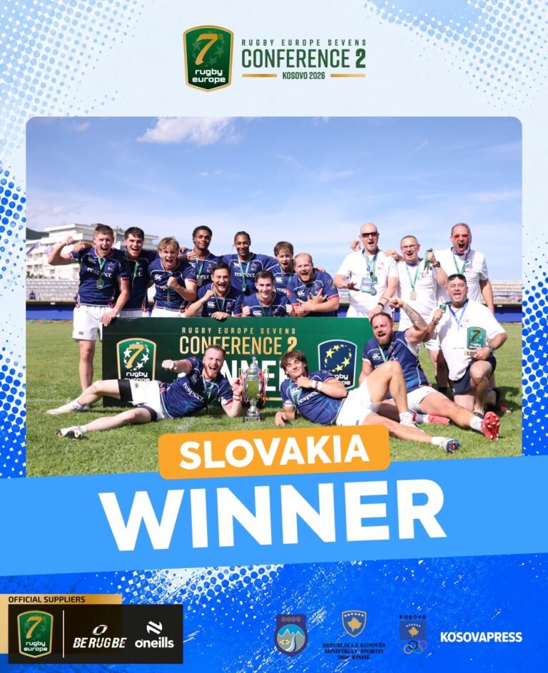 Sllovakia shpallet kampione e Rugby Europe Sevens Conference 2 – 2026