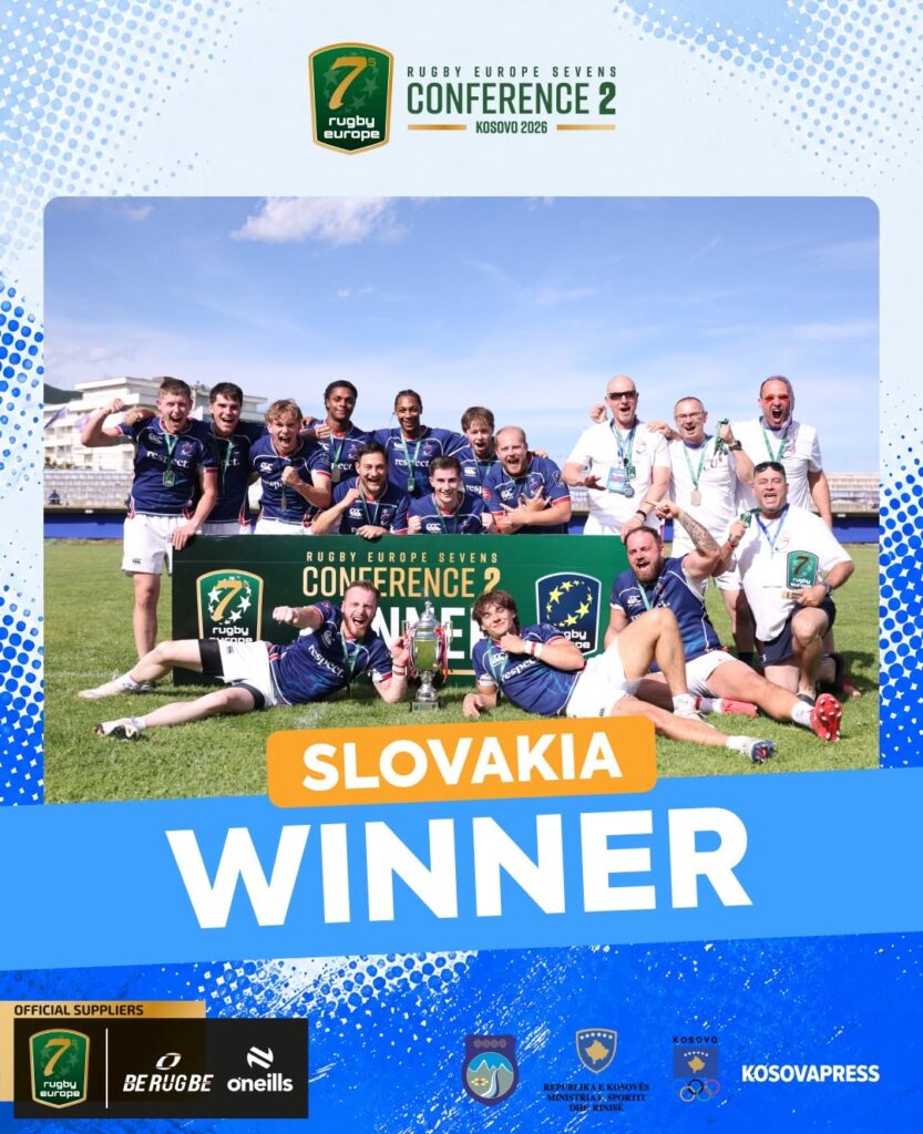 Sllovakia shpallet kampione e Rugby Europe Sevens Conference 2 – 2026